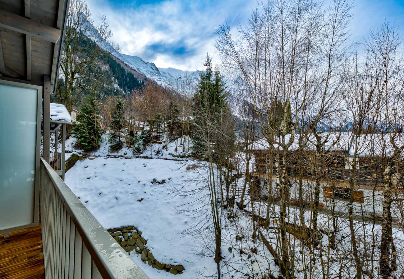 Vue vers le Mont Blanc White Pearl A34 a une vue vers le Mont Blanc