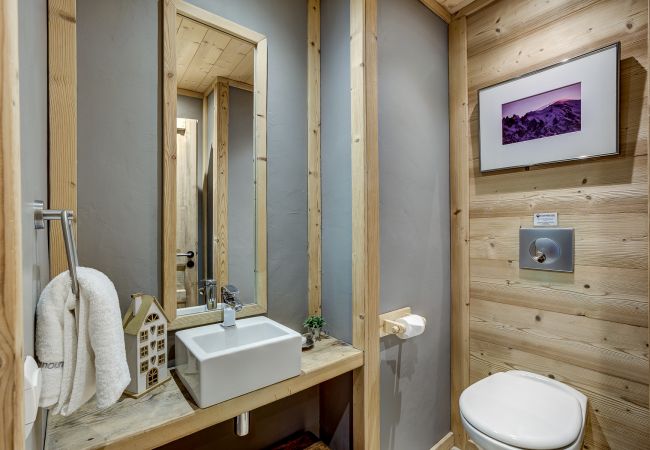 Ground floor WC next to Bedroom 2  In Chalet Sanaz, there is  a ground floor WC next to Bedroom 2